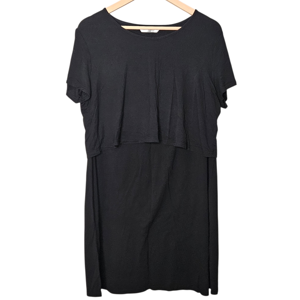 Ekouaer Nursing Nightgown Size Large | Black Maternity Sleep Dress
